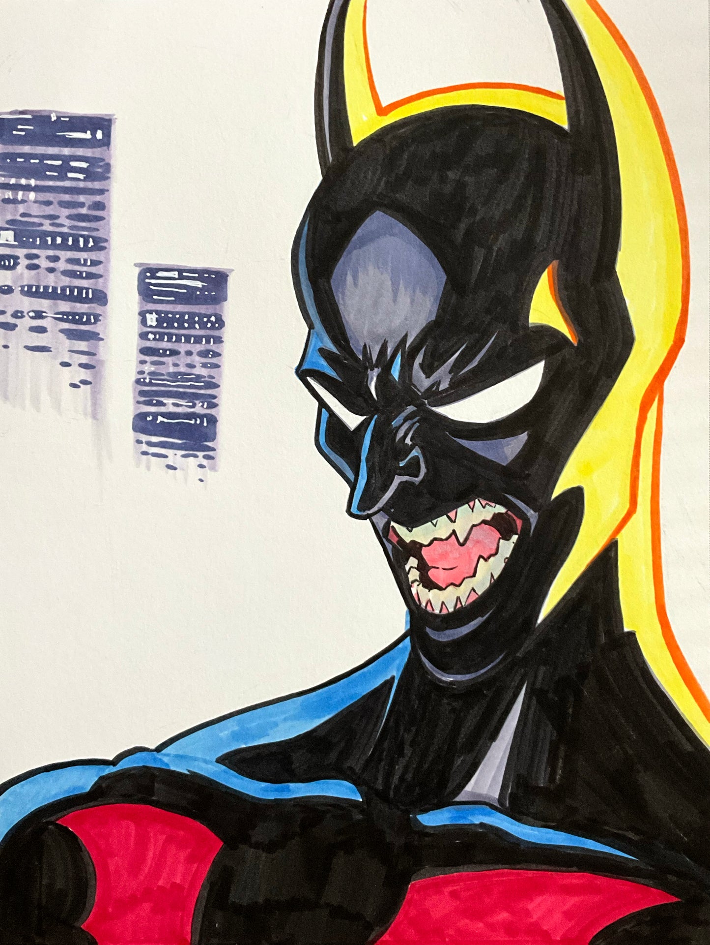 Batman Beyond – 9×12 Original Sketch