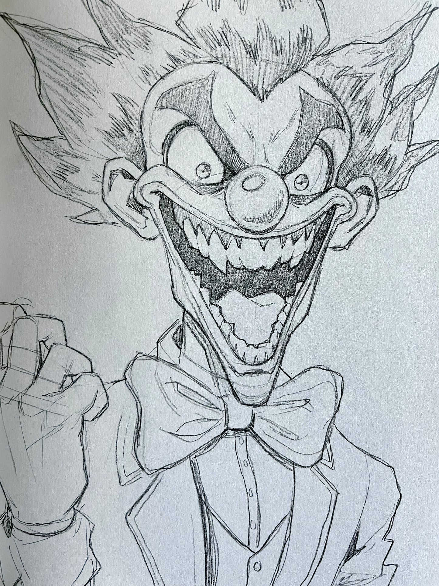 Clown – 8.5x11 Original Sketch