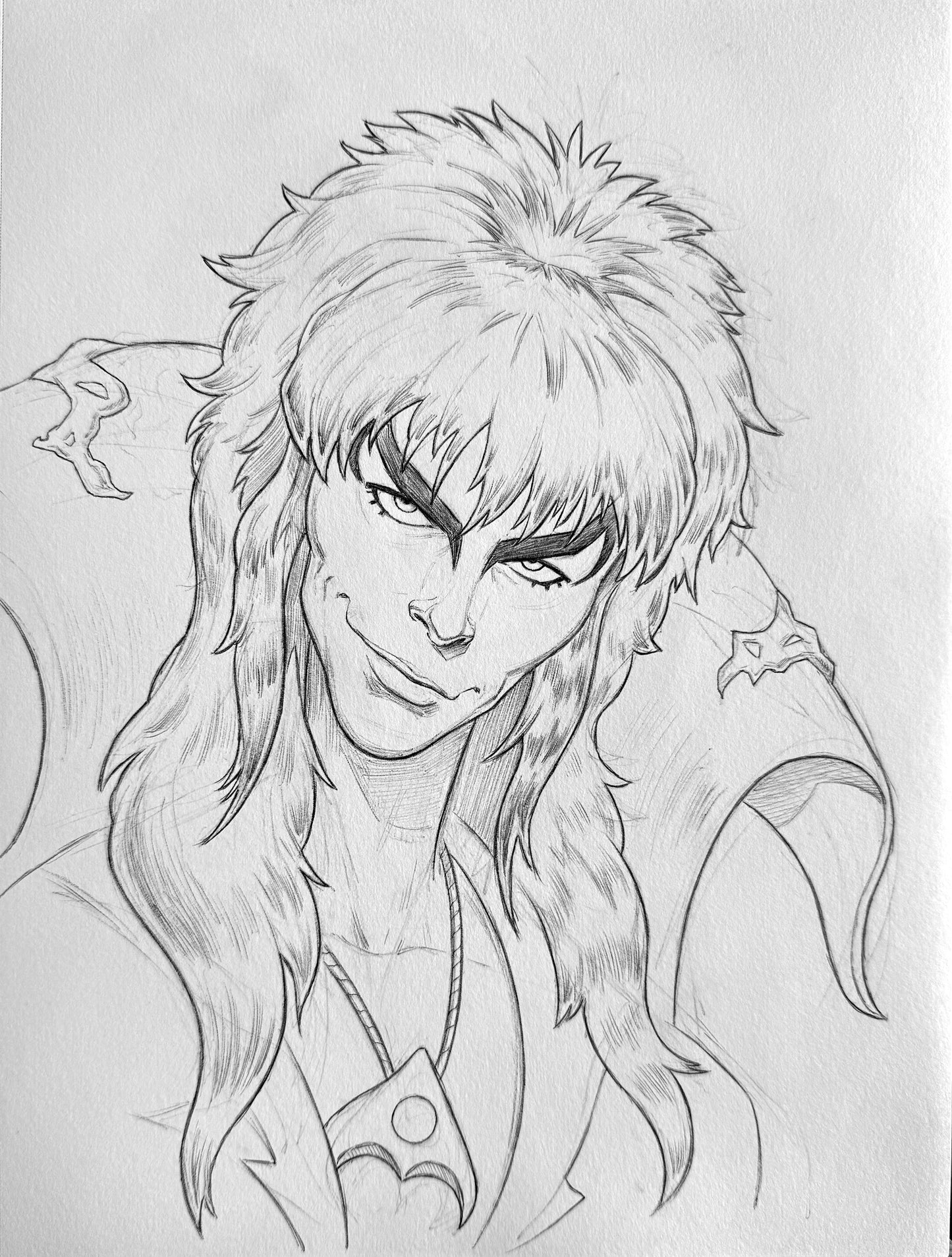 Jareth from Labyrinth – 9×12 Original Sketch