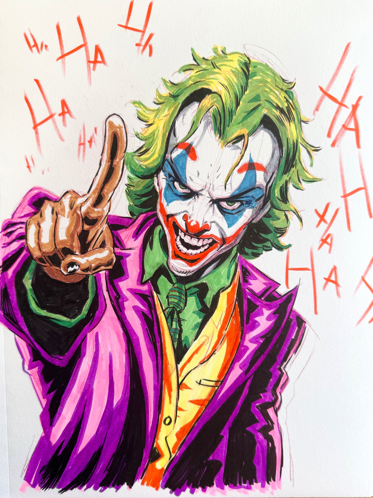 Joker – 9×12 Original Sketch