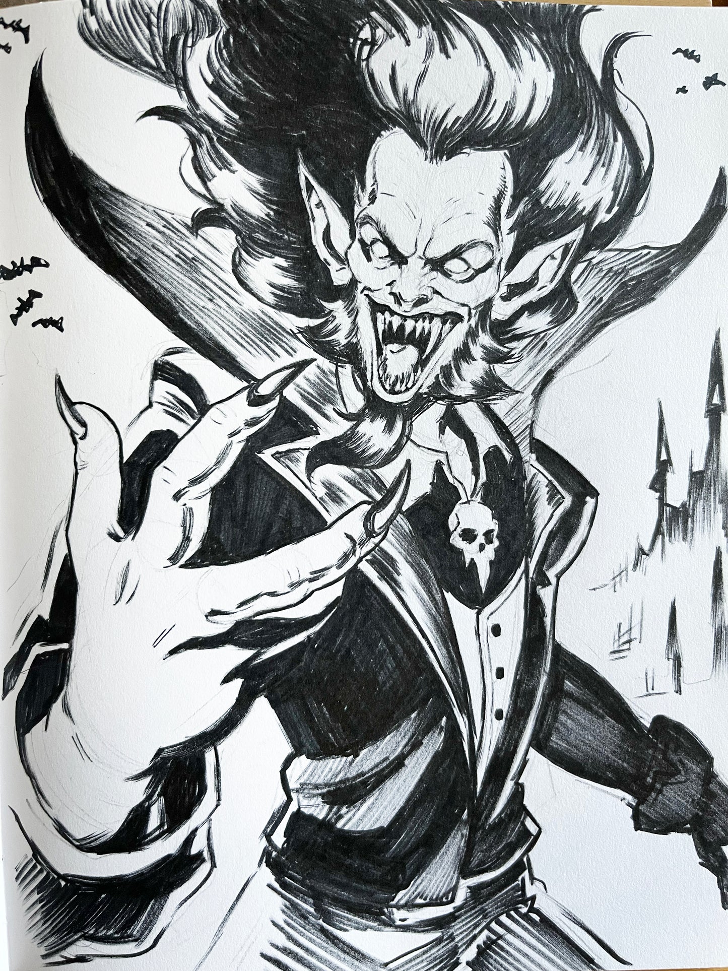 Vampire – 8.5x11 Original Sketch
