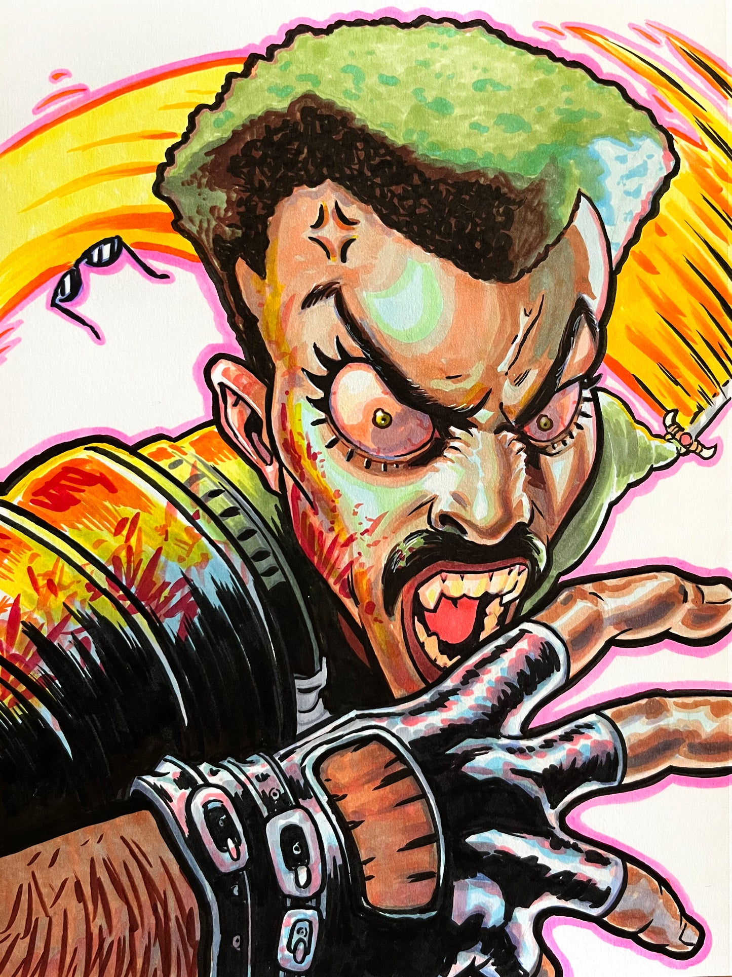 Blade – 9×12 Original Fan Art Sketch