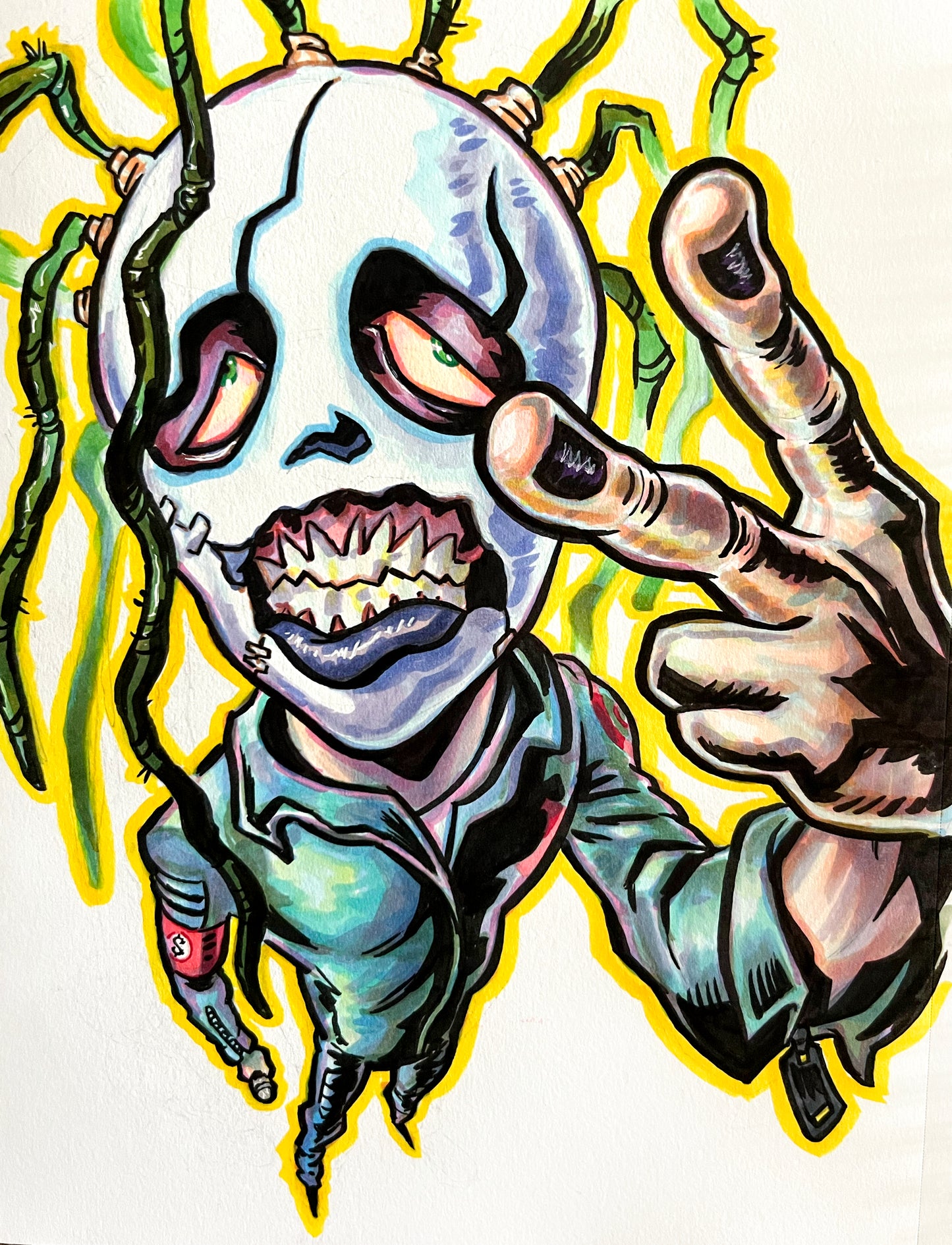 Corey Taylor (Slipknot) – 9×12 Original Fan Art Sketch