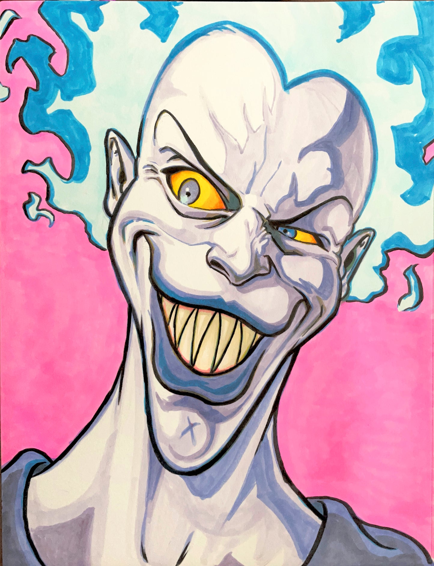 Hades– 9×12 Original Sketch