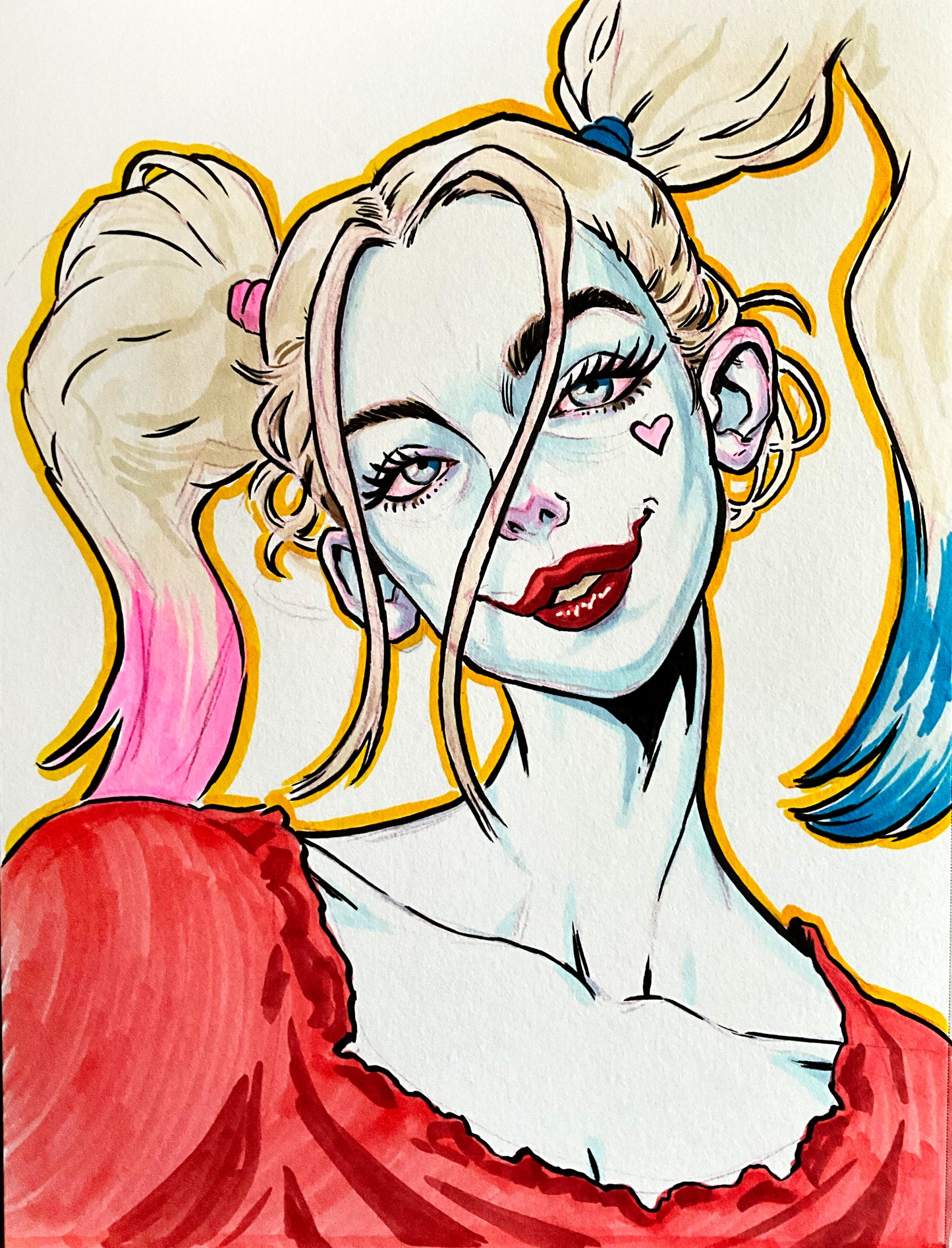 Harley Quinn – 9×12 Original Sketch