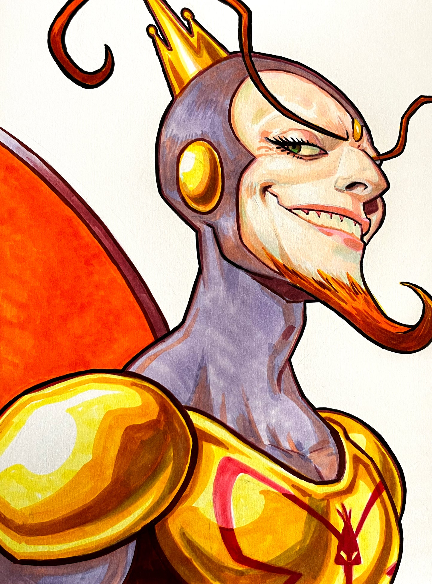 The Monarch – 9×12 Original Fan Art Sketch (SOLD)