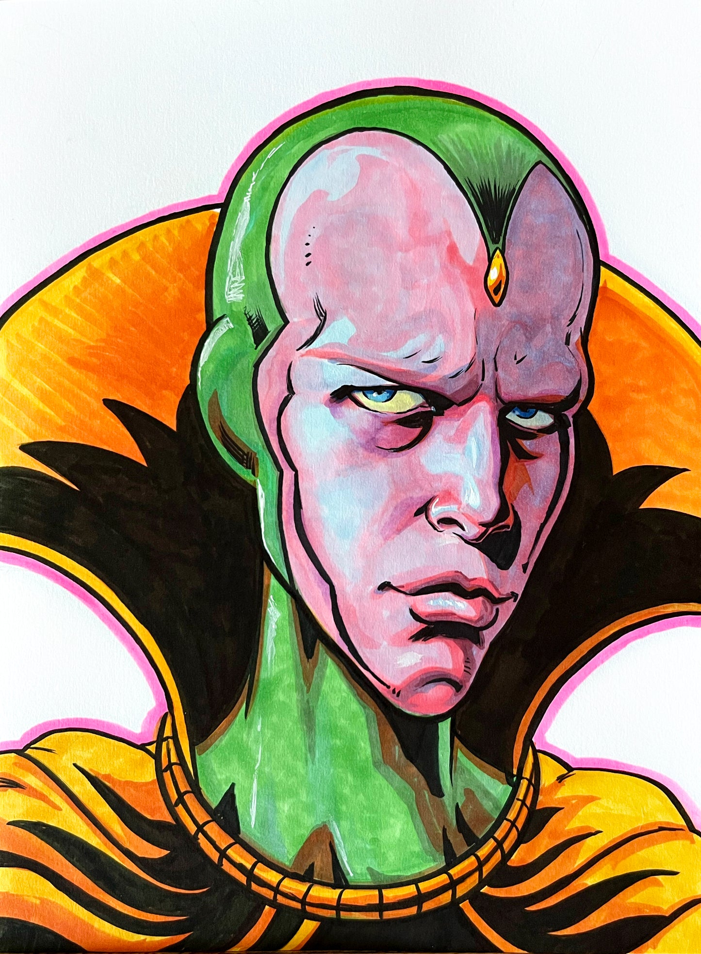 Vision– 9×12 Original Fan Art Sketch