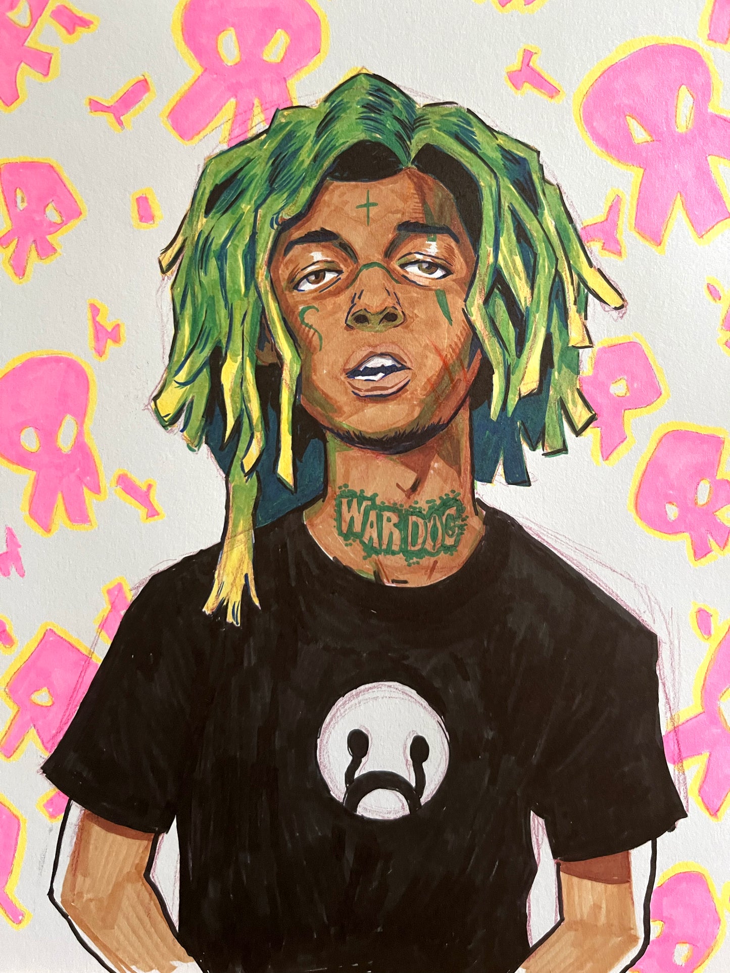 Zilla – 9×12 Original Sketch