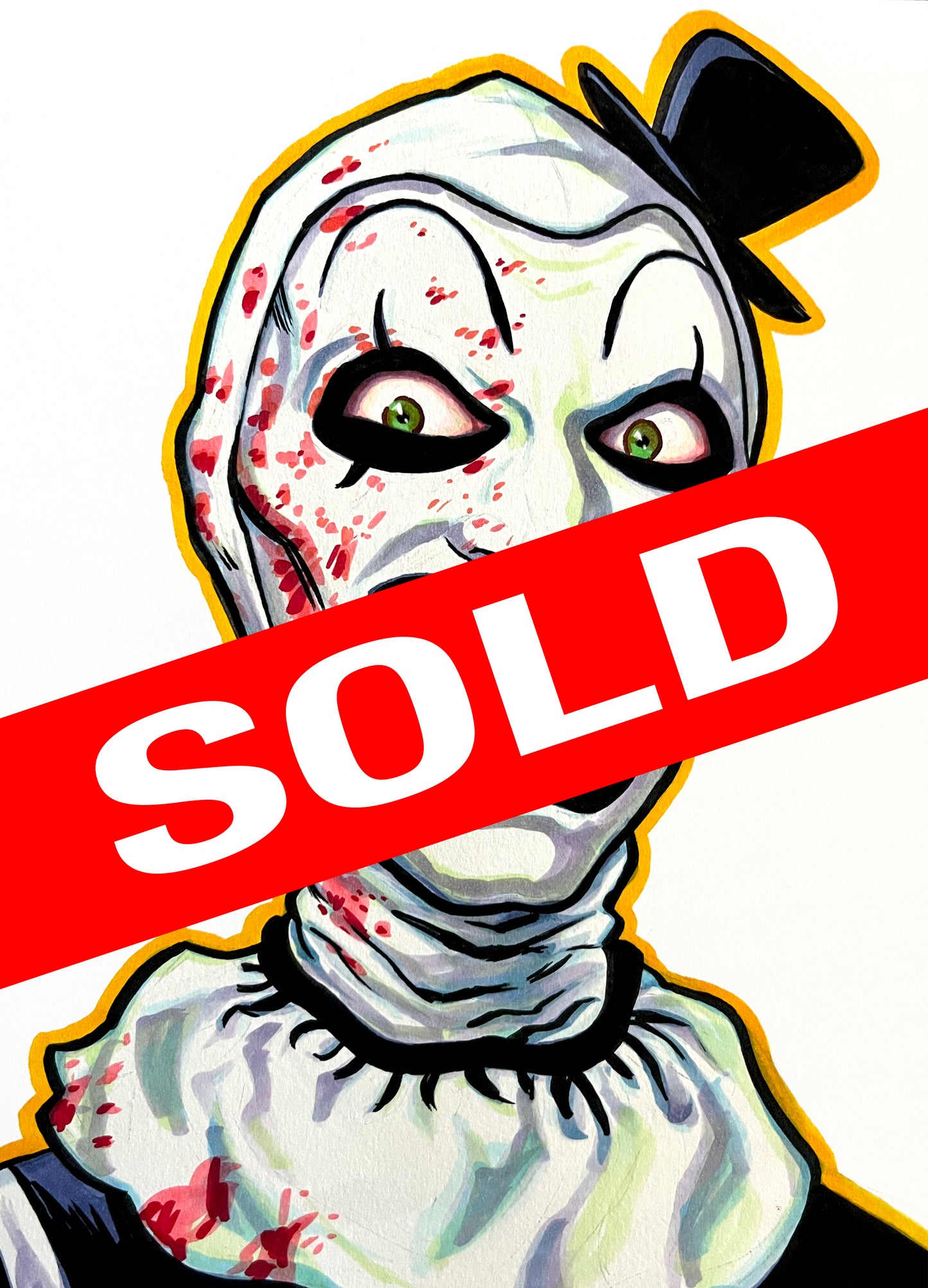 Art the Clown – 9×12 Original Fan Art Sketch
