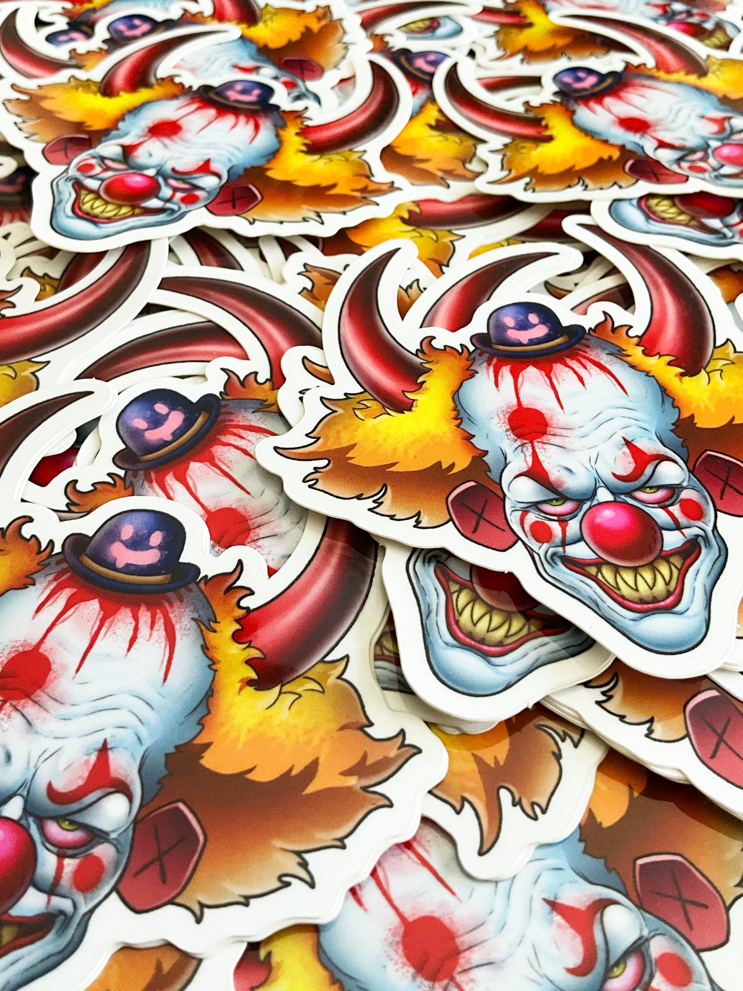 "Bath Time Klown" 3x3 Inch Vinyl Glossy Sticker