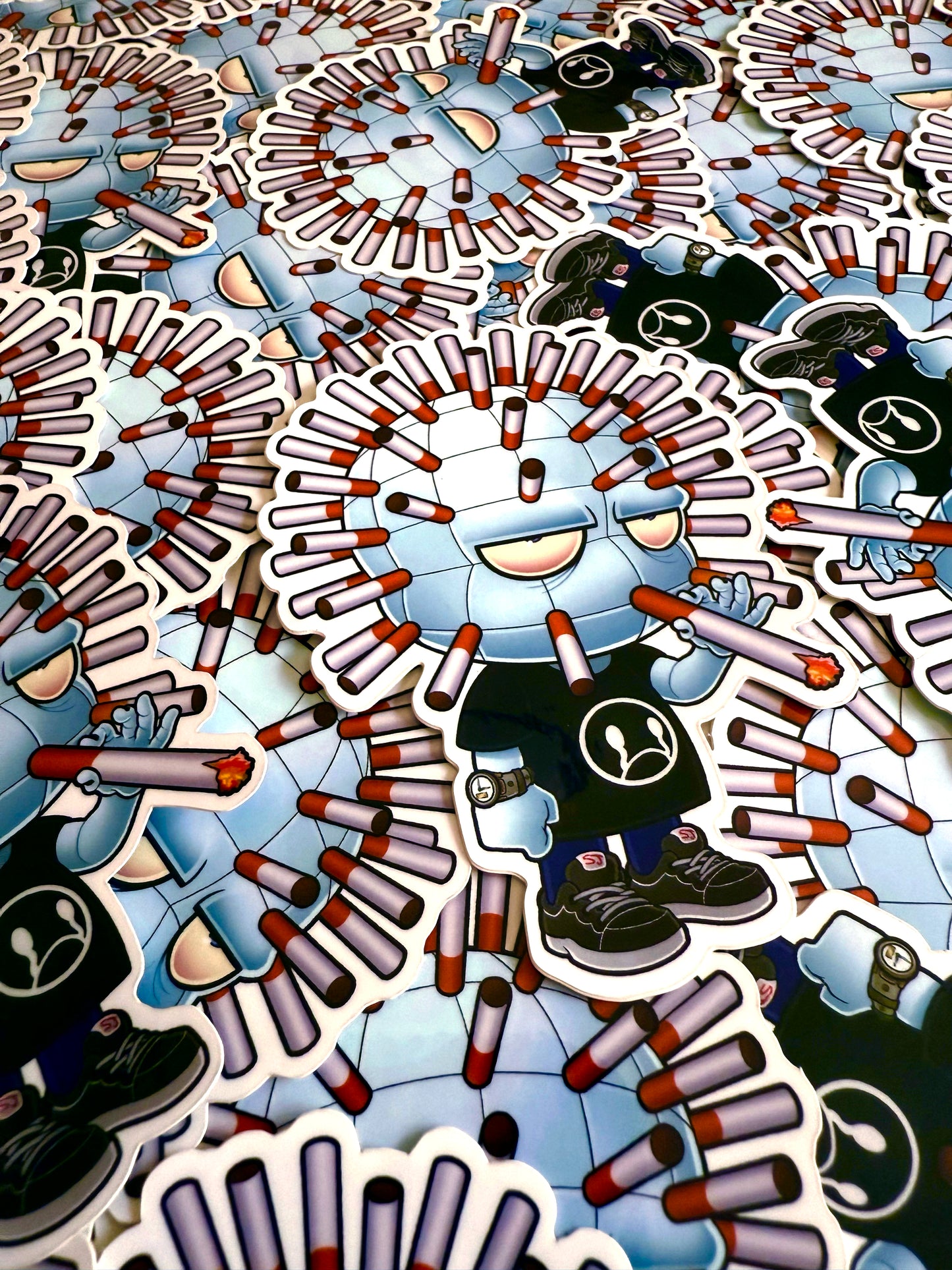 "Cighead" 2.5x3.5 Inch Vinyl Glossy Sticker