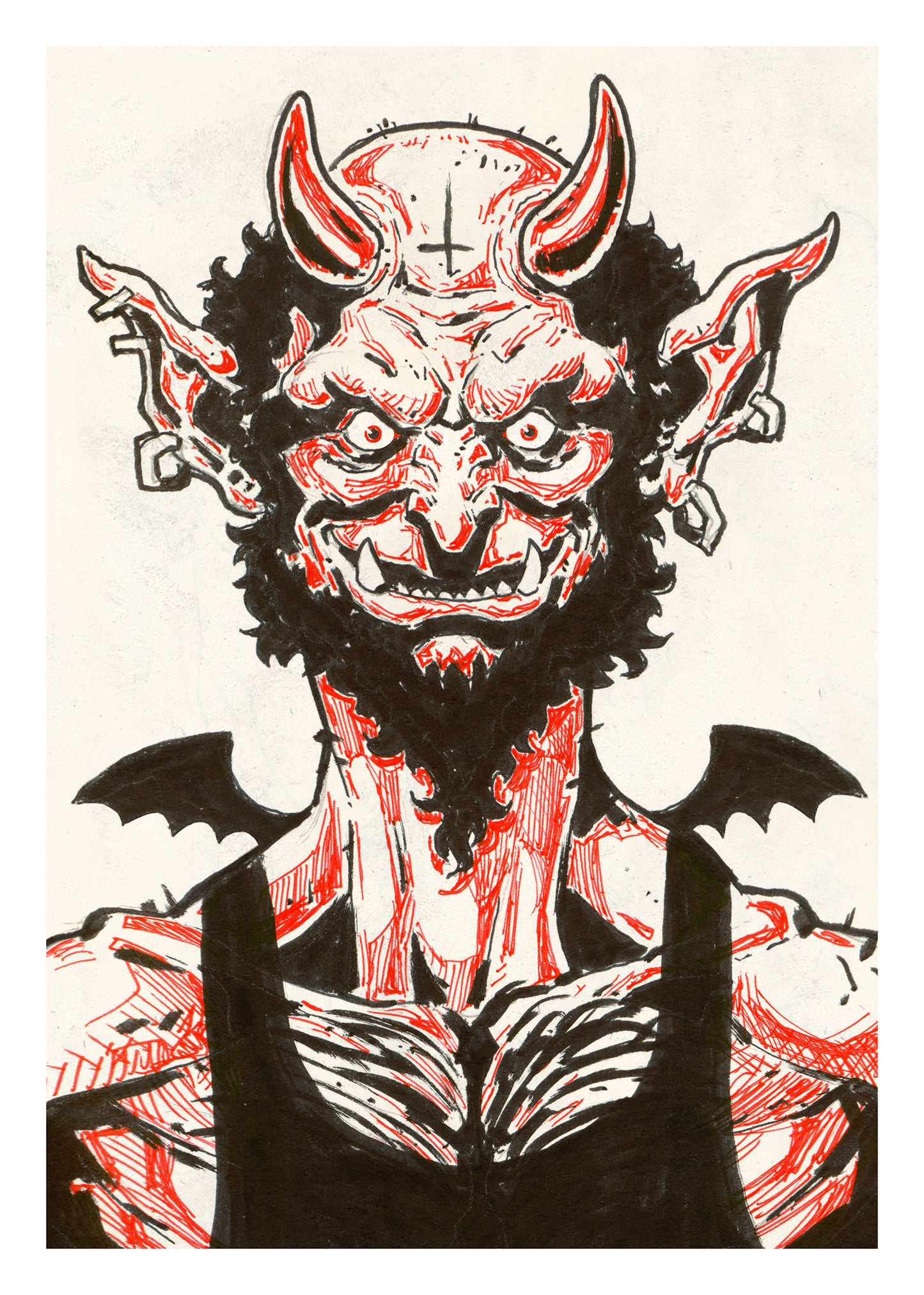 "Creepy Demon" 5x7 Print
