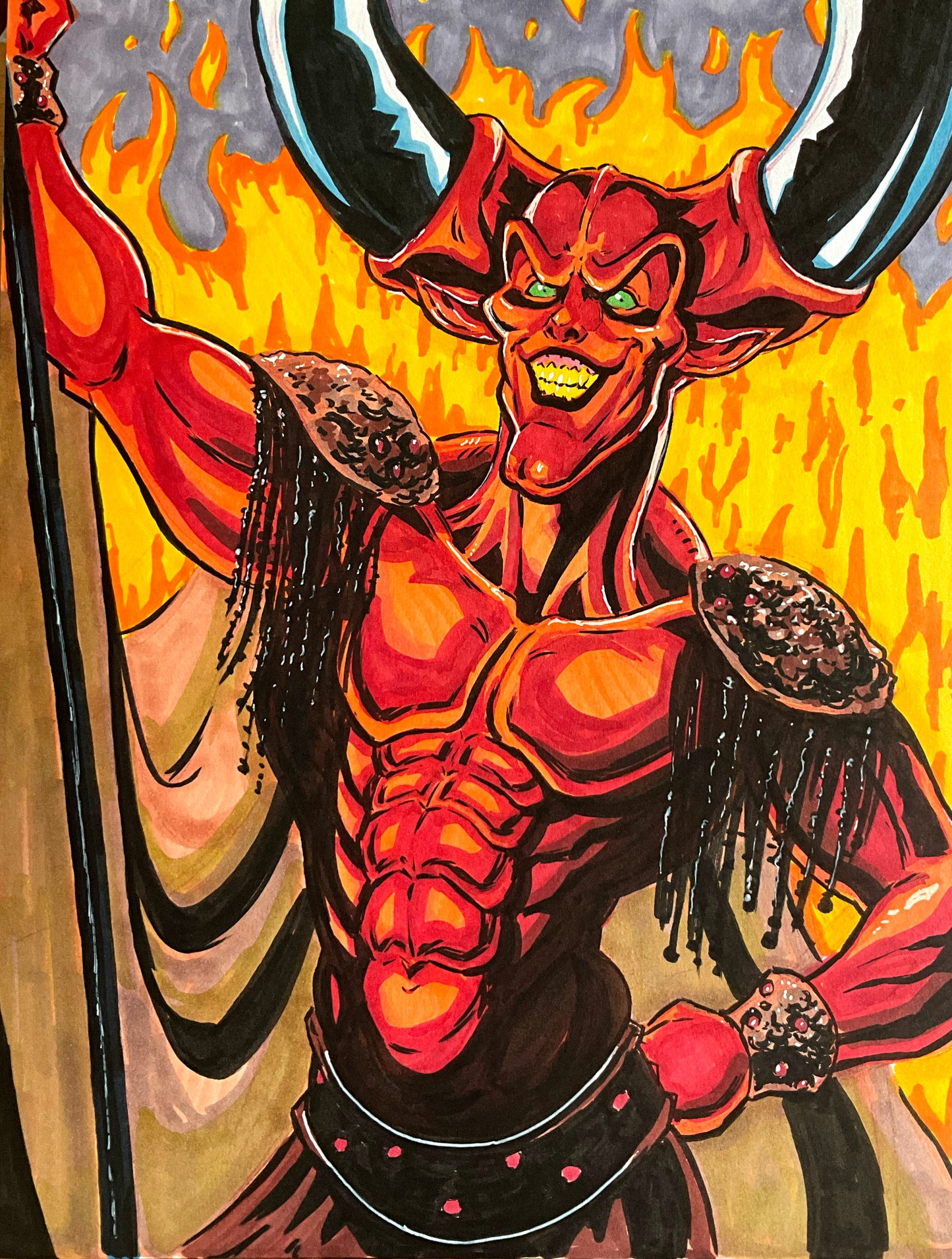 Darkness from Legend – 9×12 Original Sketch