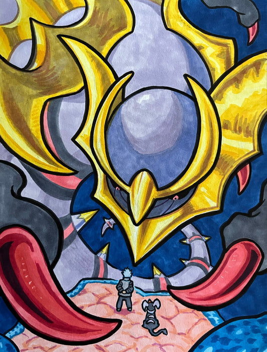 Giratina – 9×12 Original Fan Art Sketch