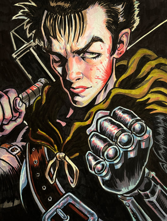 Guts – 9×12 Original Fan Art Sketch
