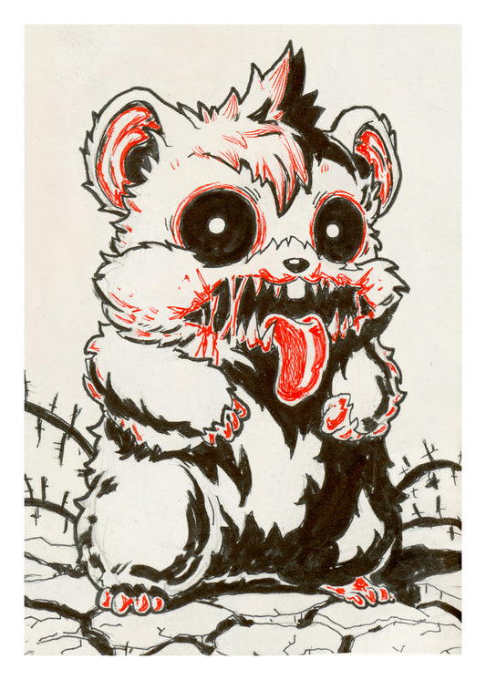 "Totally Normal Hamster" 5x7 Print