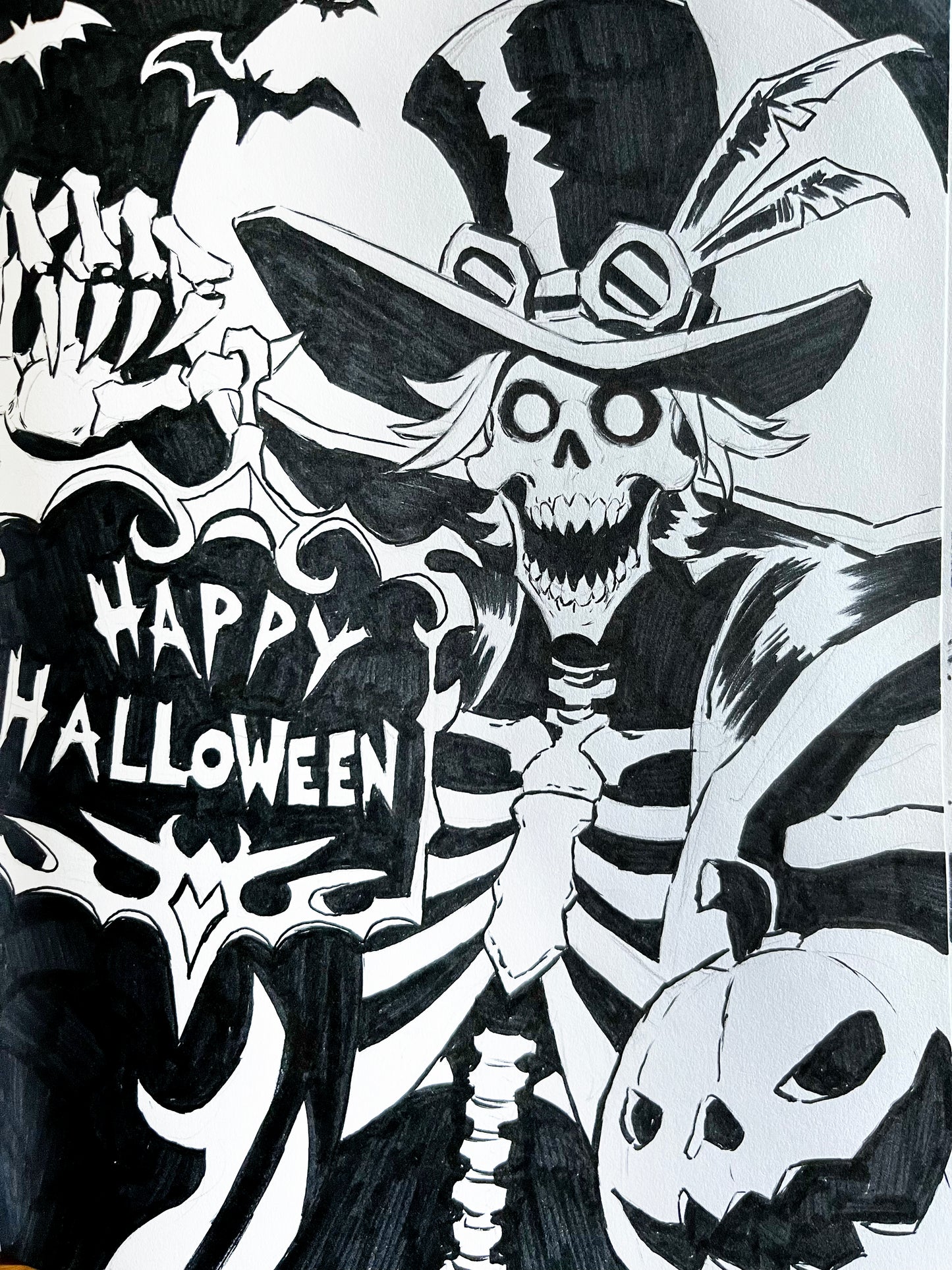 Happy Halloween – 8.5x11 Original Sketch