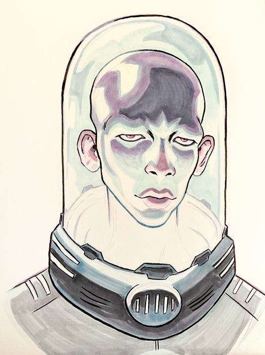 Mr. Freeze – 9×12 Original Sketch