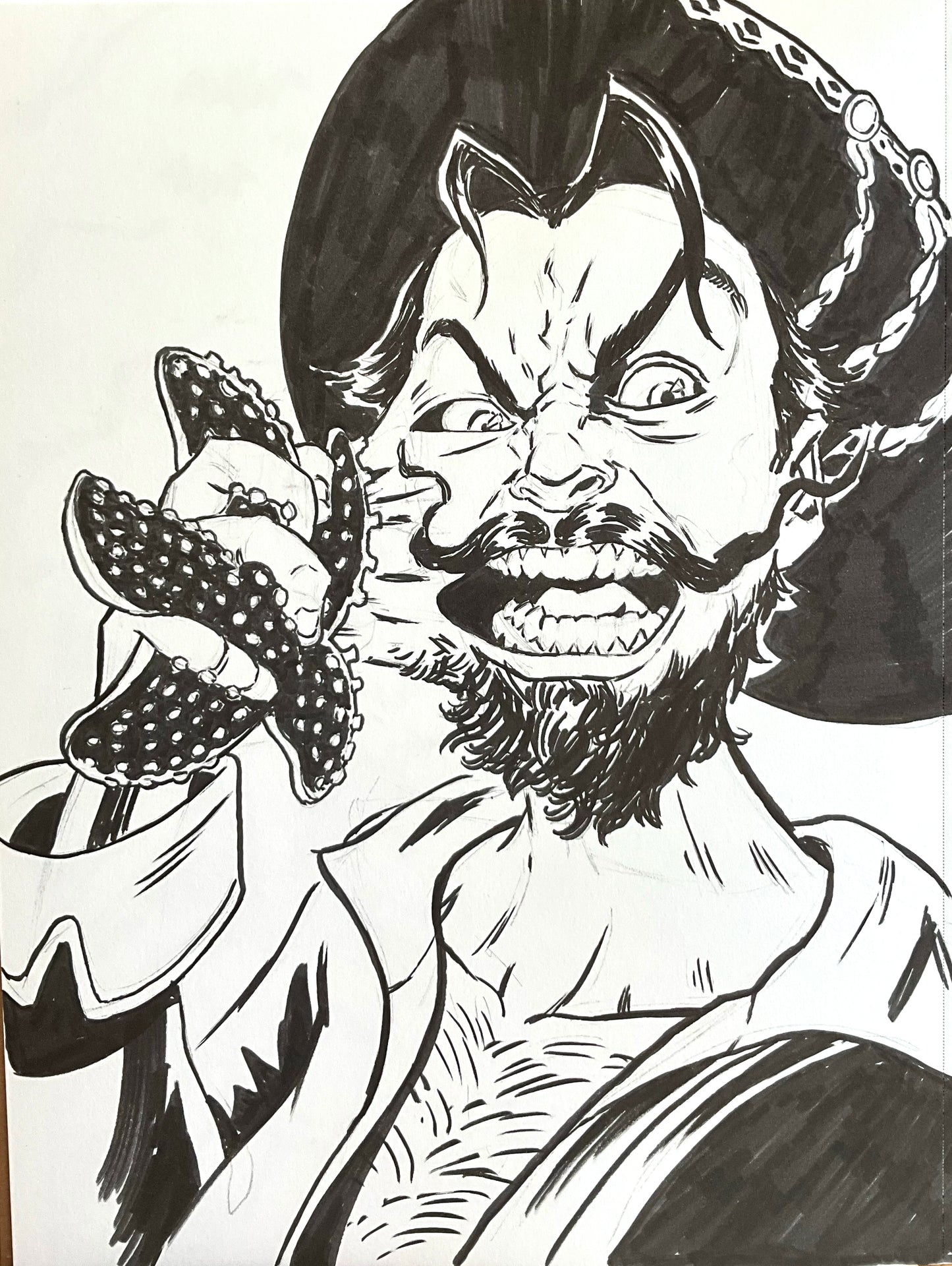 Starfish Situation – 9×12 Original Sketch