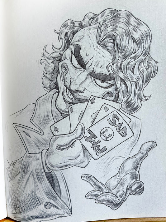 Joker – 8.5x11 Original Sketch