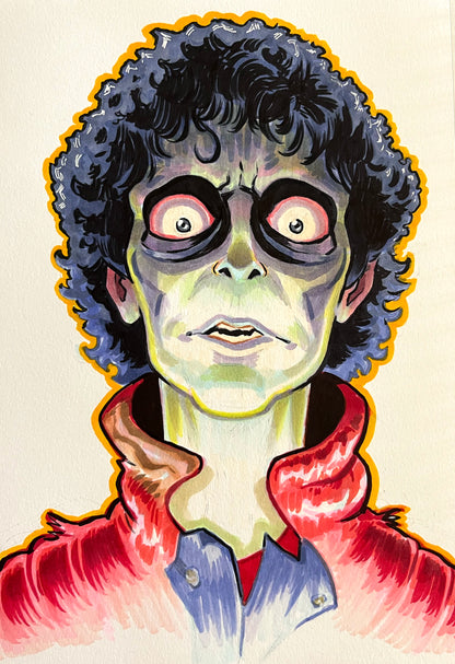 Zombie Michael – 9×12 Original Fan Art Sketch
