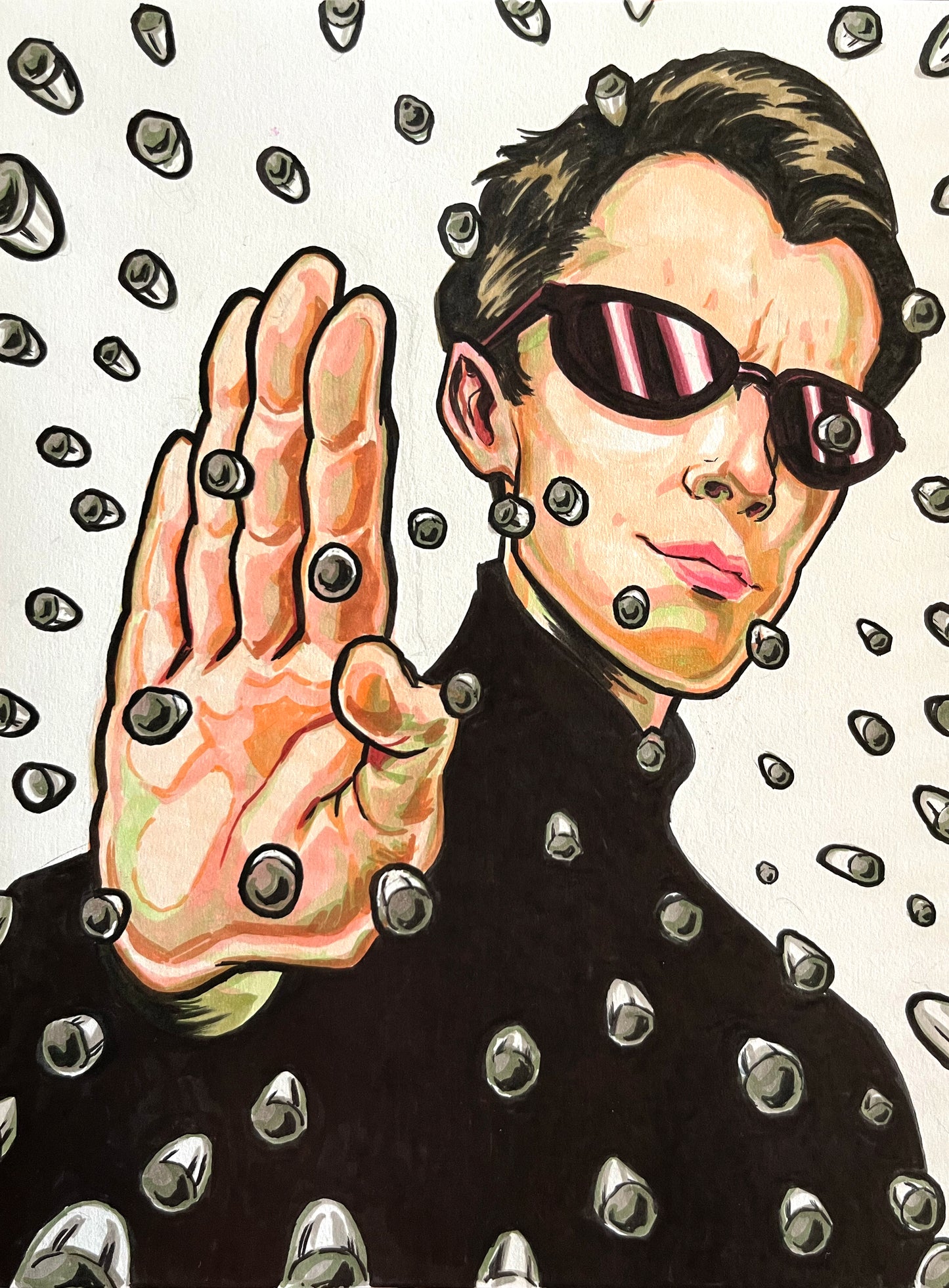 Neo– 9×12 Original Fan Art Sketch