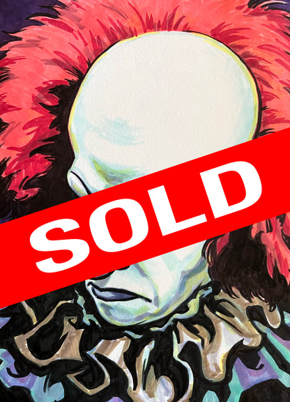Pennywise – 9×12 Original Fan Art Sketch