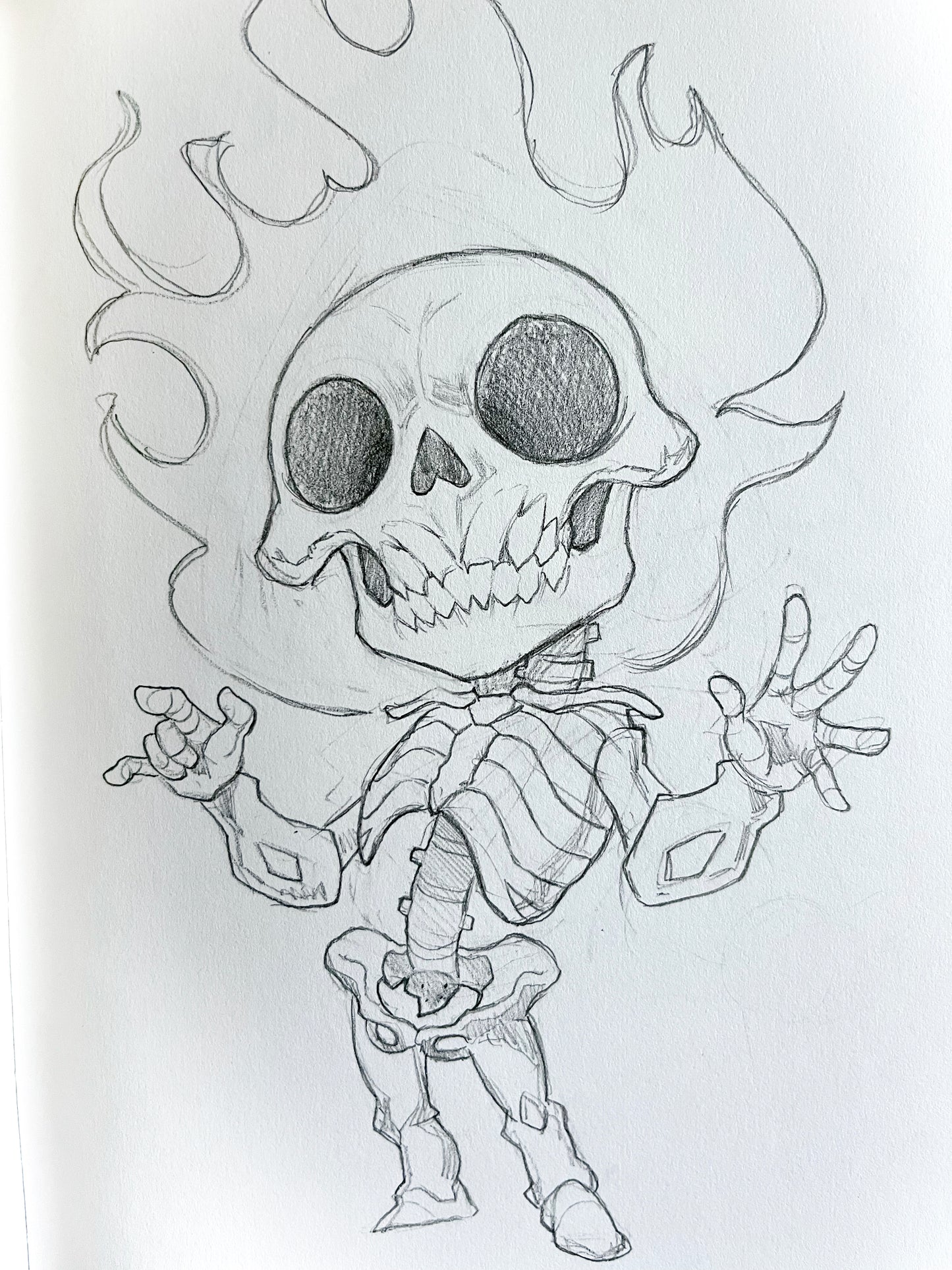 Skelly – 8.5x11 Original Sketch