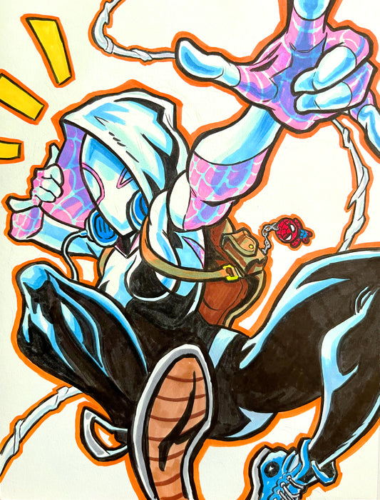 Spider-Gwen– 9×12 Original Sketch