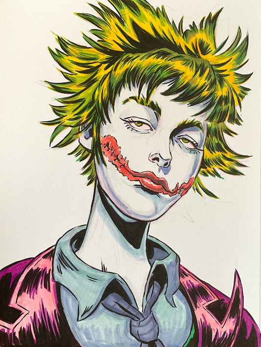 The Joker – 9×12 Original Sketch