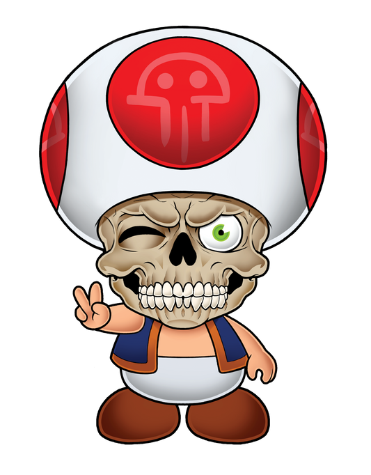Toad Scull Stickers – Sad Joke
