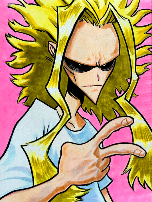 Toshinori Yagi – 9×12 Original Fan Art Sketch