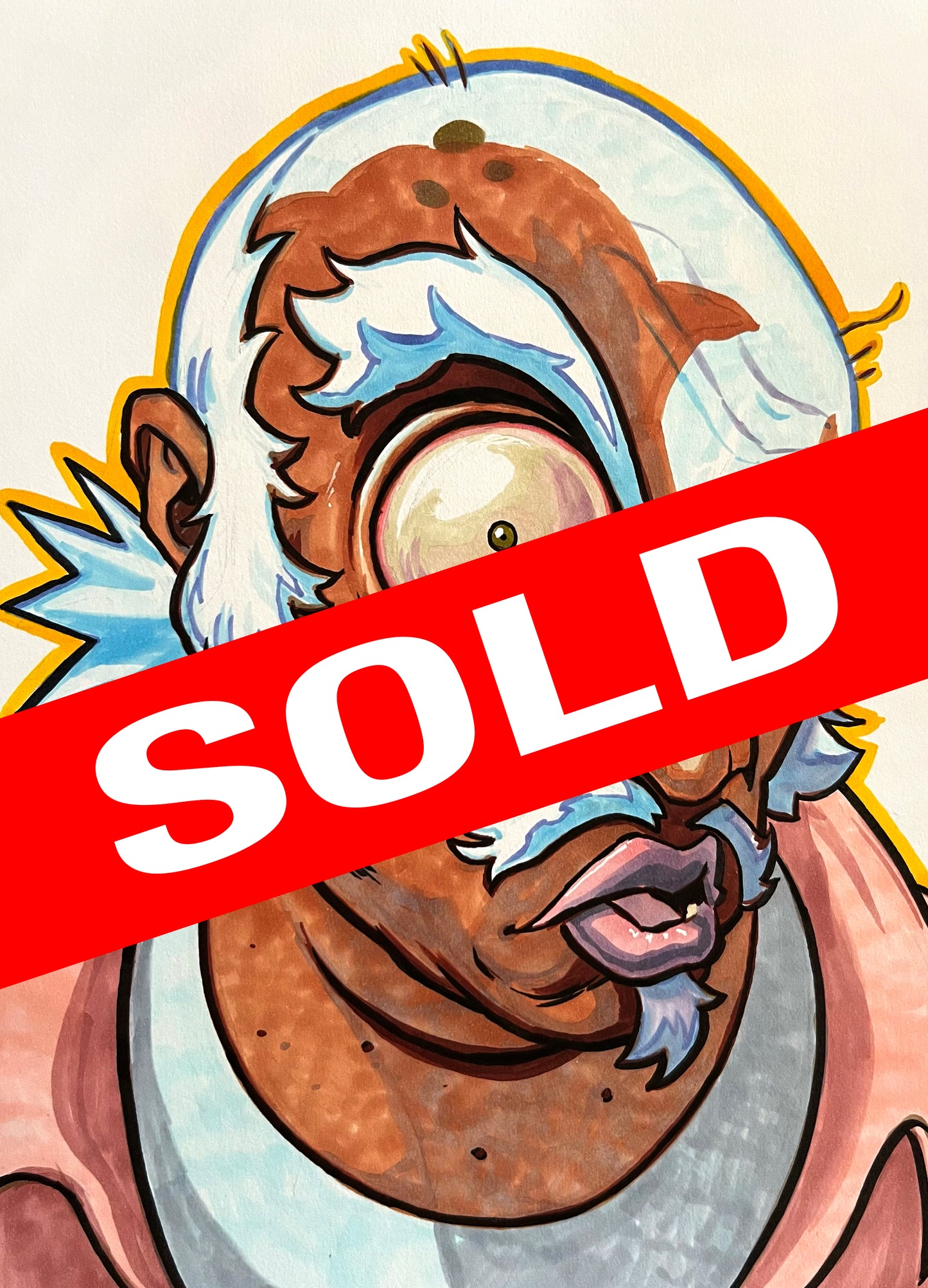 Uncle Ruckus– 9×12 Original Fan Art Sketch