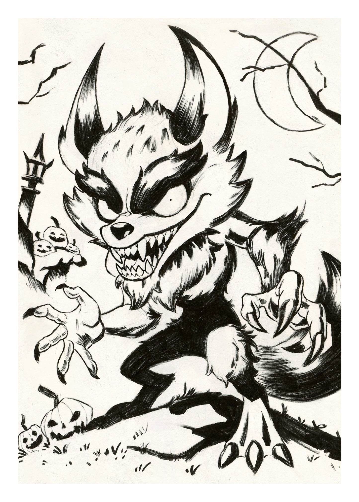 "Werewolf" 5x7 Print