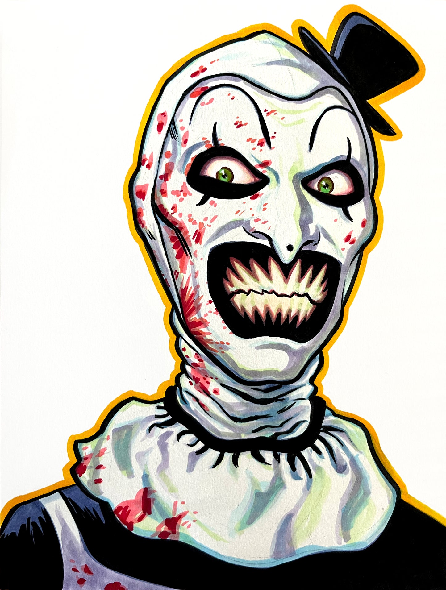 Art the Clown – 9×12 Original Fan Art Sketch