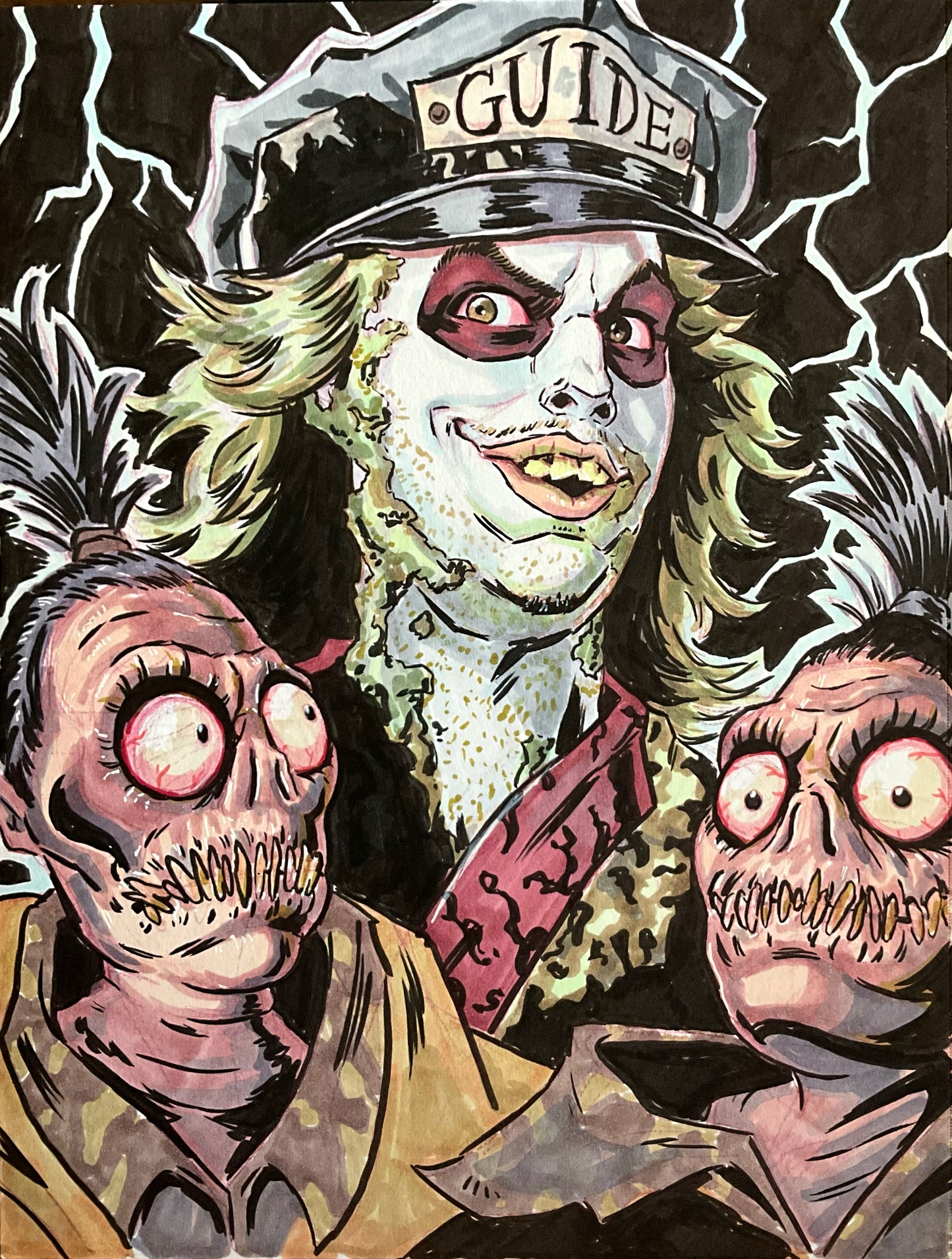 Beetlejuice – 9×12 Original Fan Art Sketch