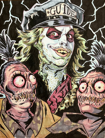 Beetlejuice – 9×12 Original Fan Art Sketch
