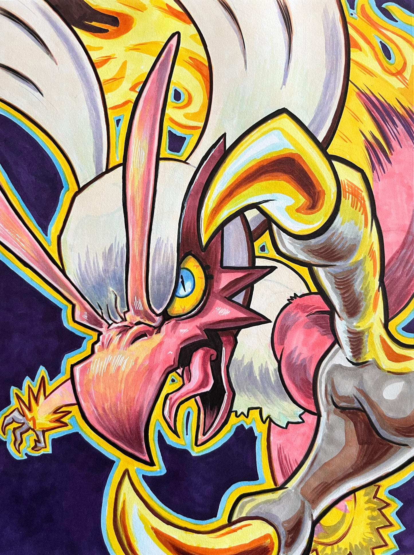 Blaziken – 9×12 Original Fan Art Sketch