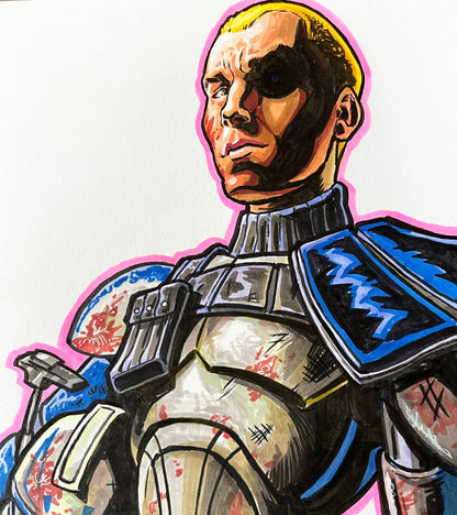 Captain Rex– 9×12 Original Fan Art Sketch