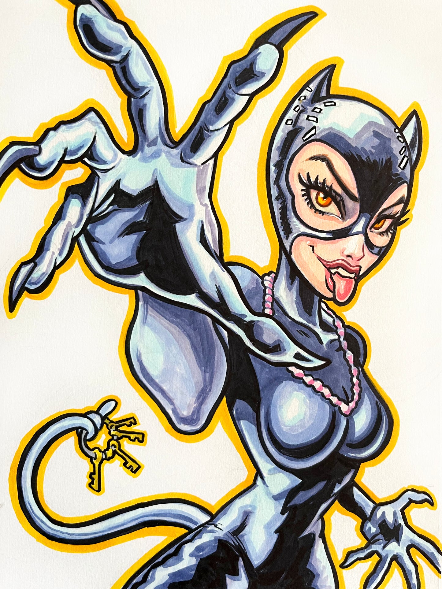 Catwoman – 9×12 Original Sketch