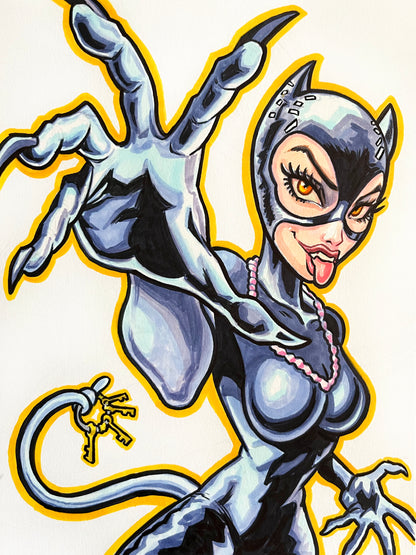 Catwoman – 9×12 Original Sketch