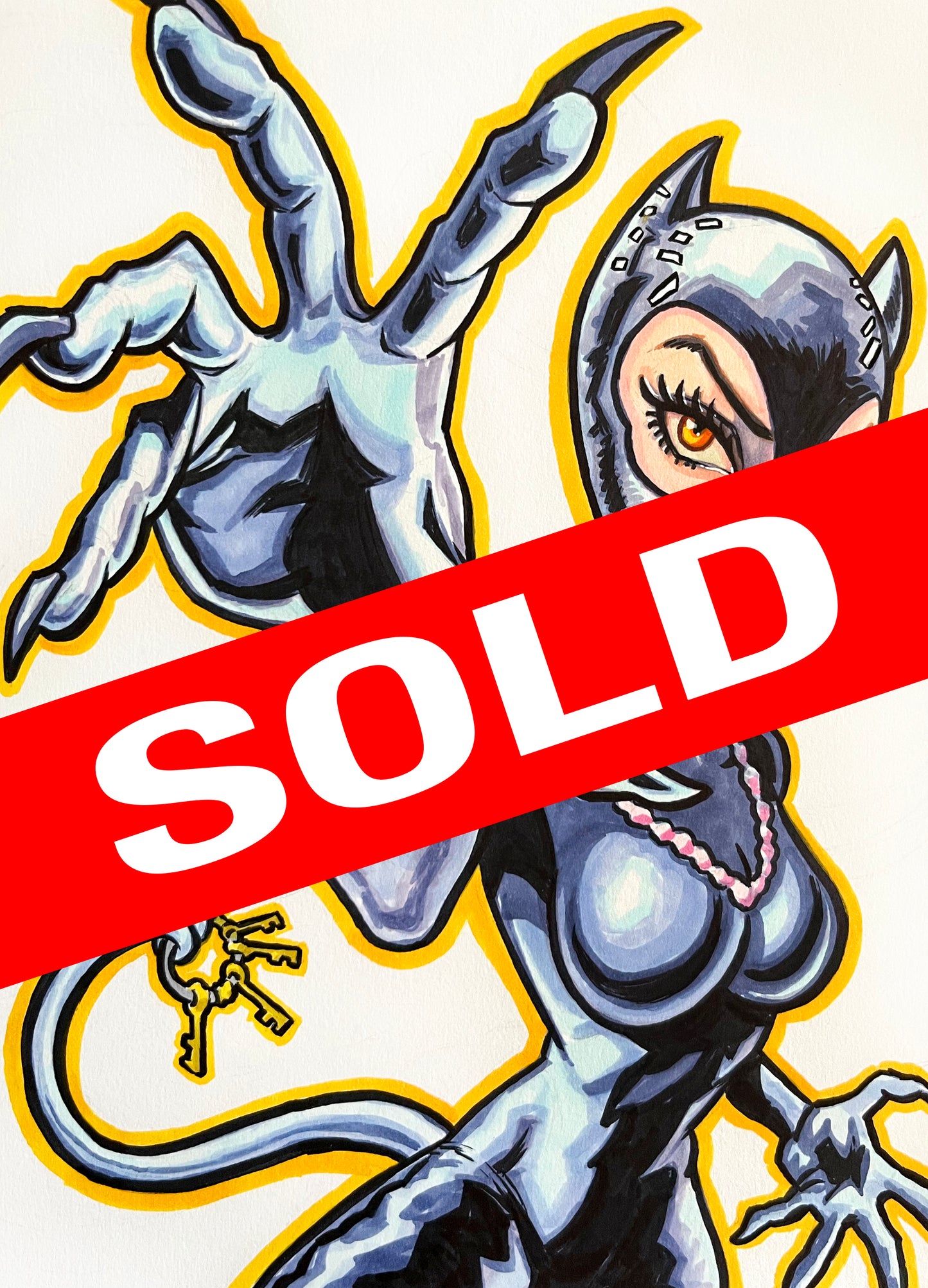 Catwoman – 9×12 Original Sketch