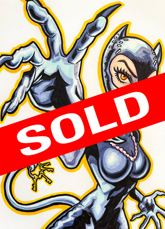 Catwoman – 9×12 Original Sketch