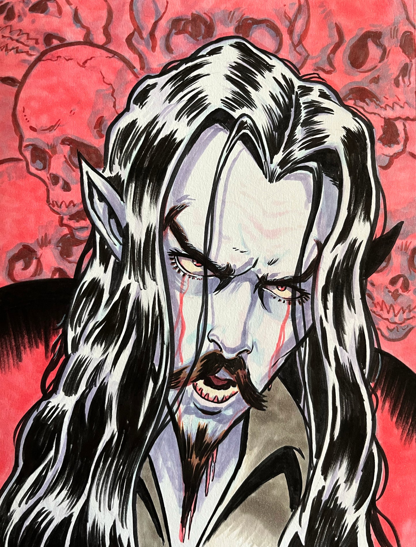 Dracula – 9×12 Original Fan Art Sketch