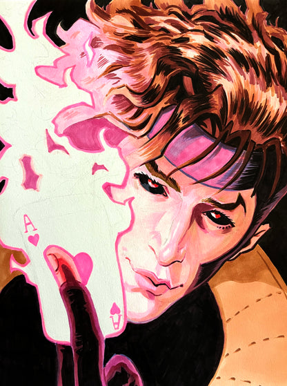 Gambit – 9×12 Original Fan Art Sketch (SOLD)