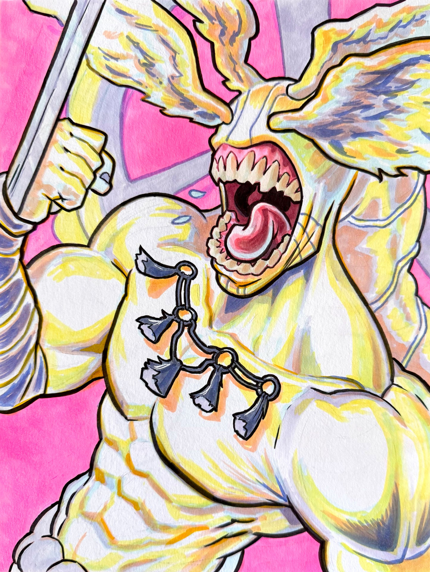 Mahoraga – 9×12 Original Fan Art Sketch