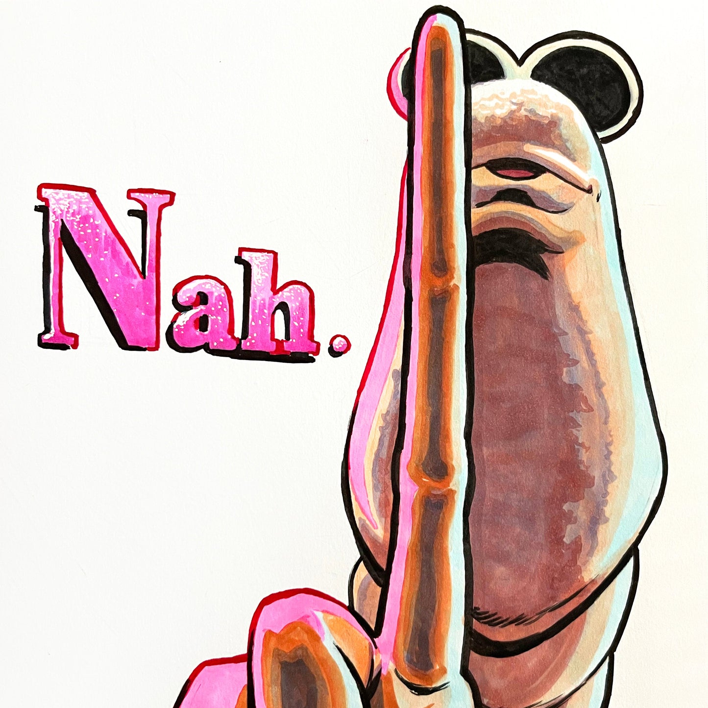 Marcus the Worm– 9×12 Original Fan Art Sketch