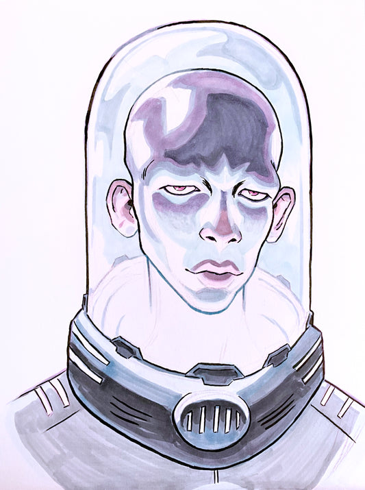 Mr. Freeze – 9×12 Original Fan Art Sketch