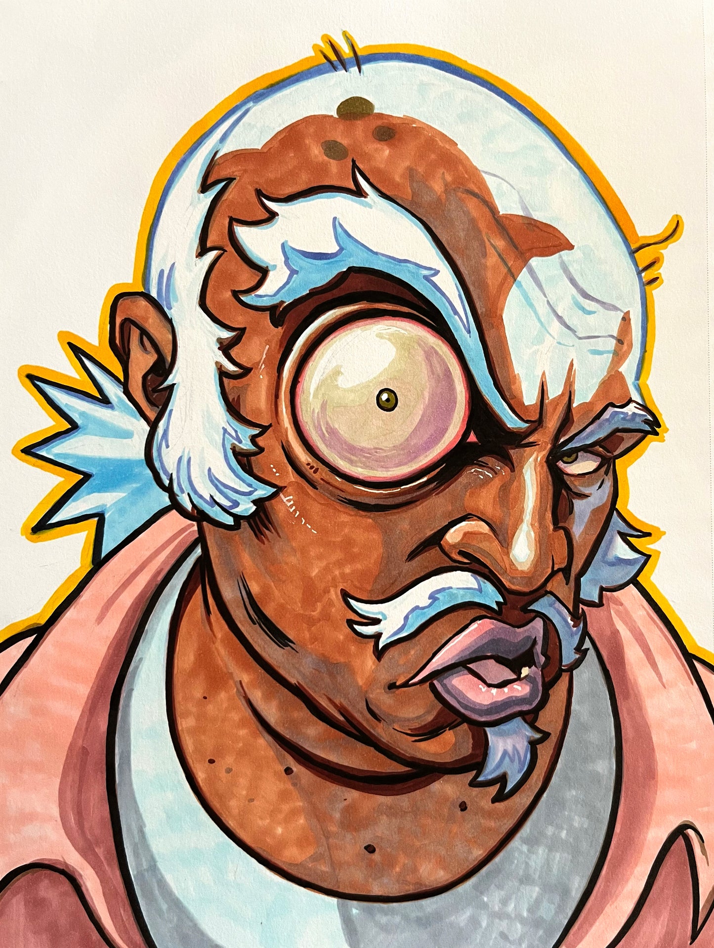 Uncle Ruckus– 9×12 Original Fan Art Sketch