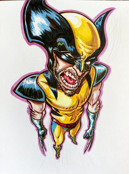 Wolverine – 9×12 Original Fan Art Sketch (SOLD)